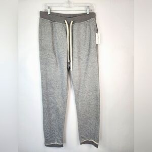 NWT Still Learning Men's Heather Gray Loose Taper Drawstring Jogger Pants, sz LG